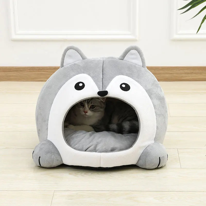 🇫🇷 Lit pour chat ultra doux – Panier maison cosy, coussin canapé, tente ou grotte pour chaton ou petit chien 🇬🇧 Ultra Soft Cat Bed – Cozy Basket, House, Sofa Cushion or Tent Cave for Kittens & Small Dogs