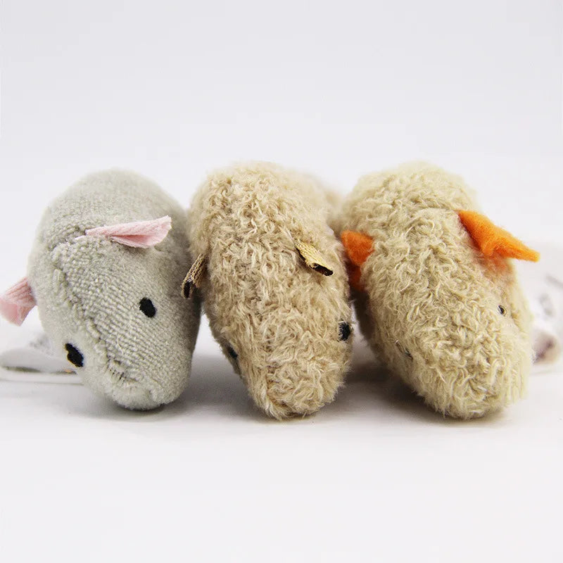 🇫🇷 Lot de 3 souris en peluche pour chat – Jouets réalistes, résistants aux morsures, idéals pour griffer et jouer. 🇬🇧 3pcs plush simulation mouse toys for cats – Bite-resistant, realistic design, perfect for scratching and playing.