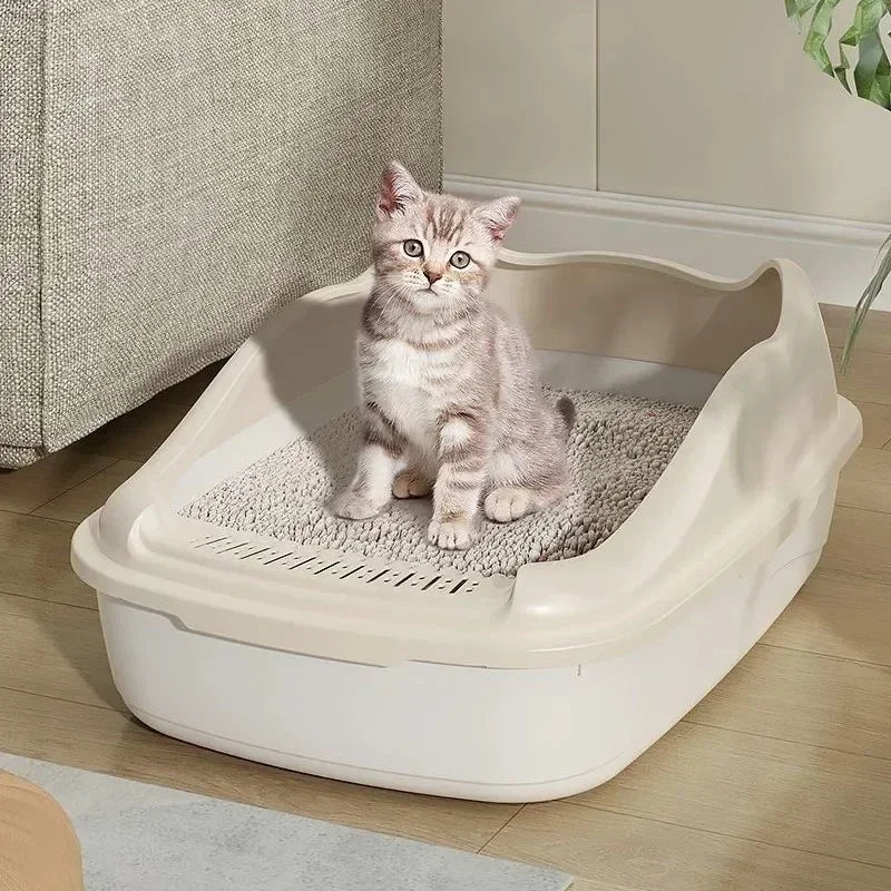 🇫🇷 Bac à Litière pour Chat – Petit Modèle, Bac à Sable Anti-Éclaboussures pour Chaton | 🇬🇧 Small Cat Litter Box – Compact Kitty Sandbox, Anti-Splash Cats Toilet