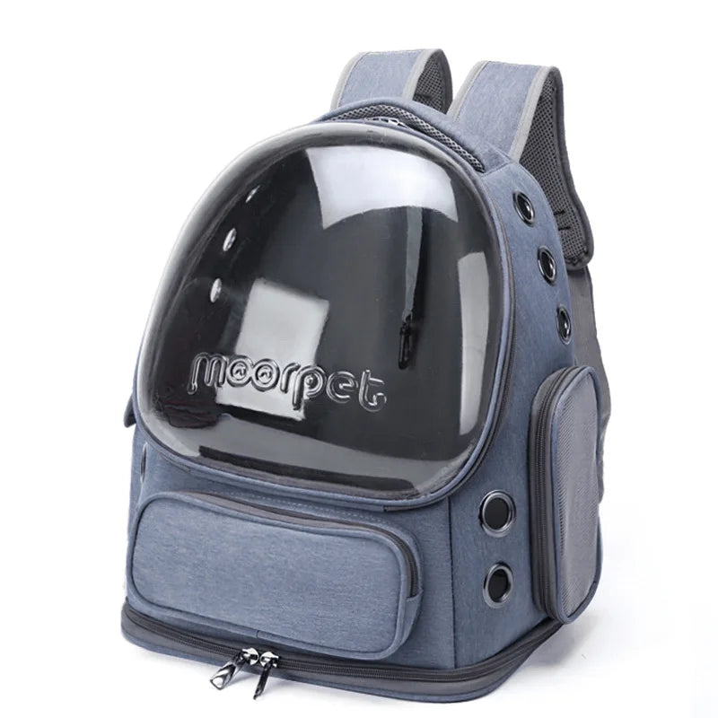 🇫🇷 Sac à dos transparent pour chat – Transporteur respirant pour chats et petits chiens, idéal pour voyages et sorties 🇬🇧 Transparent Cat Carrier Backpack – Breathable travel bag for cats & small dogs, perfect for outdoor trips