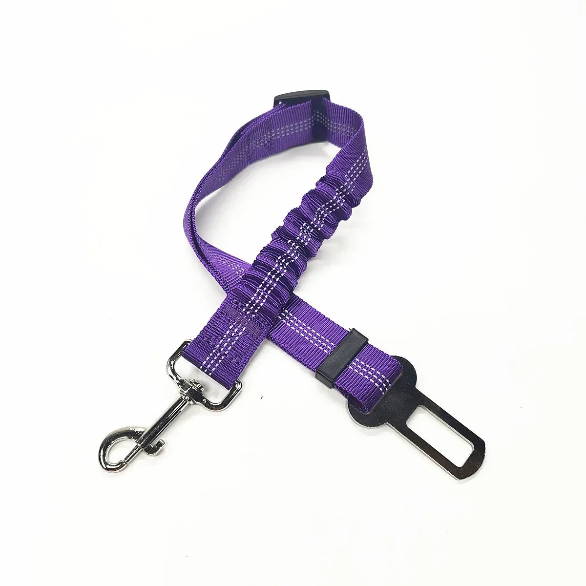 🇫🇷 Ceinture de sécurité réglable pour chien et chat – Harnais auto avec clip universel pour voiture, maintien sûr et confortable. 🇬🇧 Adjustable dog & cat car seat belt – Universal clip harness for safe & comfy travel.