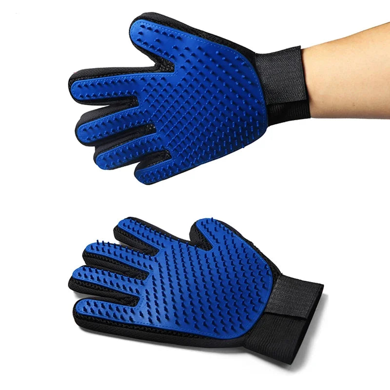 🇫🇷 Gants de toilettage en silicone pour chats et chiens – Brosse & peigne pour retirer les poils, masser et laver vos animaux. 🇬🇧 Silicone pet grooming gloves for cats & dogs – Brush & comb to remove hair, massage & bathe your pets.
