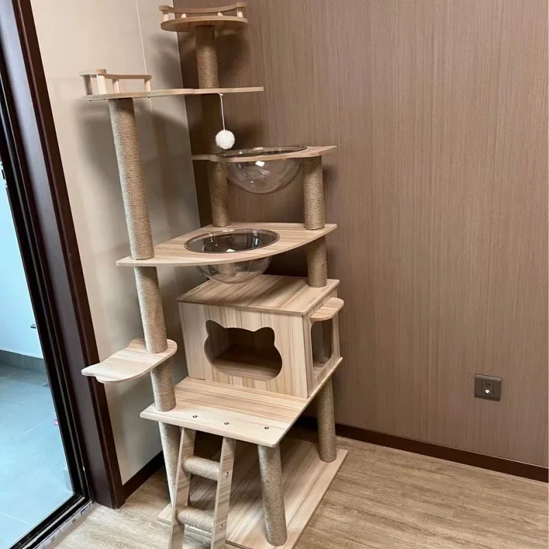 🇫🇷 Arbre à Chat Multi-Niveaux JIABINFU avec Griffoirs en Sisal, Jouets et Plateformes d’Escalade 🇬🇧 JIABINFU Multi-Level Cat Tree with Sisal Scratch Posts, Toys & Climbing Platforms