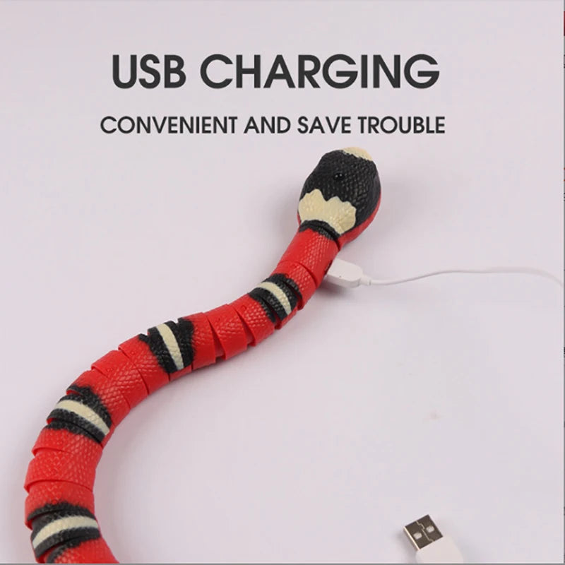 🇫🇷 Jouet interactif automatique pour chats – Serpent intelligent à détection, rechargeable USB, idéal pour stimuler et amuser votre félin. 🇬🇧 Automatic interactive cat toy – Smart sensing snake, USB rechargeable, perfect to entertain and engage your cat.