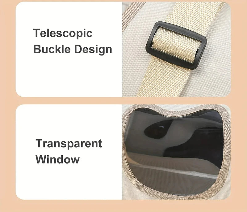 🇫🇷 Sac de transport portable pour chat & petit chien – Sac pliable et respirant pour voyages et sorties | 🇬🇧 Portable Pet Carrier Bag for Cats & Small Dogs – Foldable Breathable Travel & Shoulder Bag