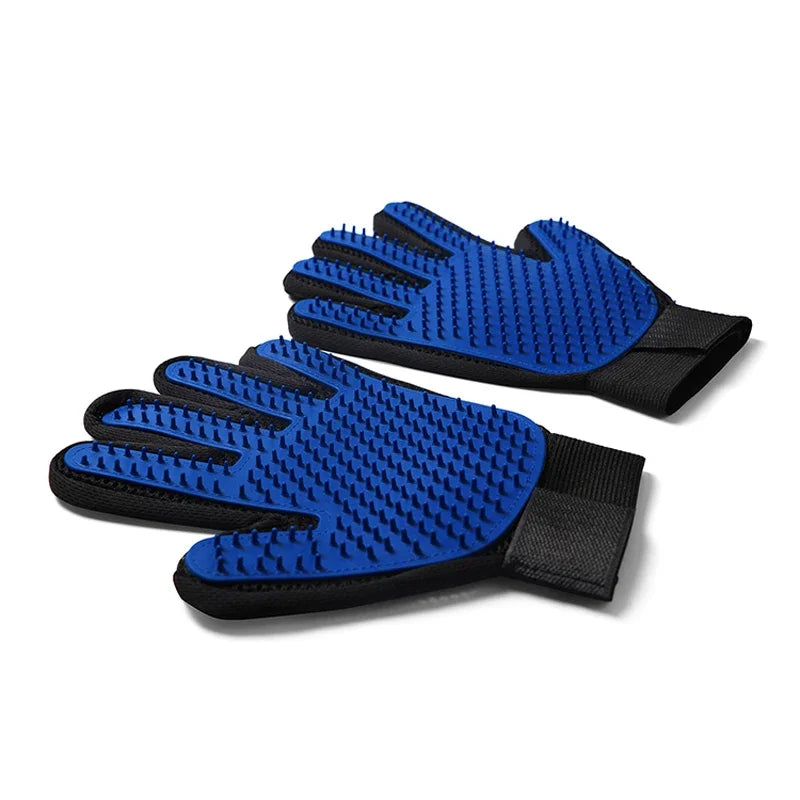 🇫🇷 Gants de toilettage en silicone pour chats et chiens – Brosse & peigne pour retirer les poils, masser et laver vos animaux. 🇬🇧 Silicone pet grooming gloves for cats & dogs – Brush & comb to remove hair, massage & bathe your pets.
