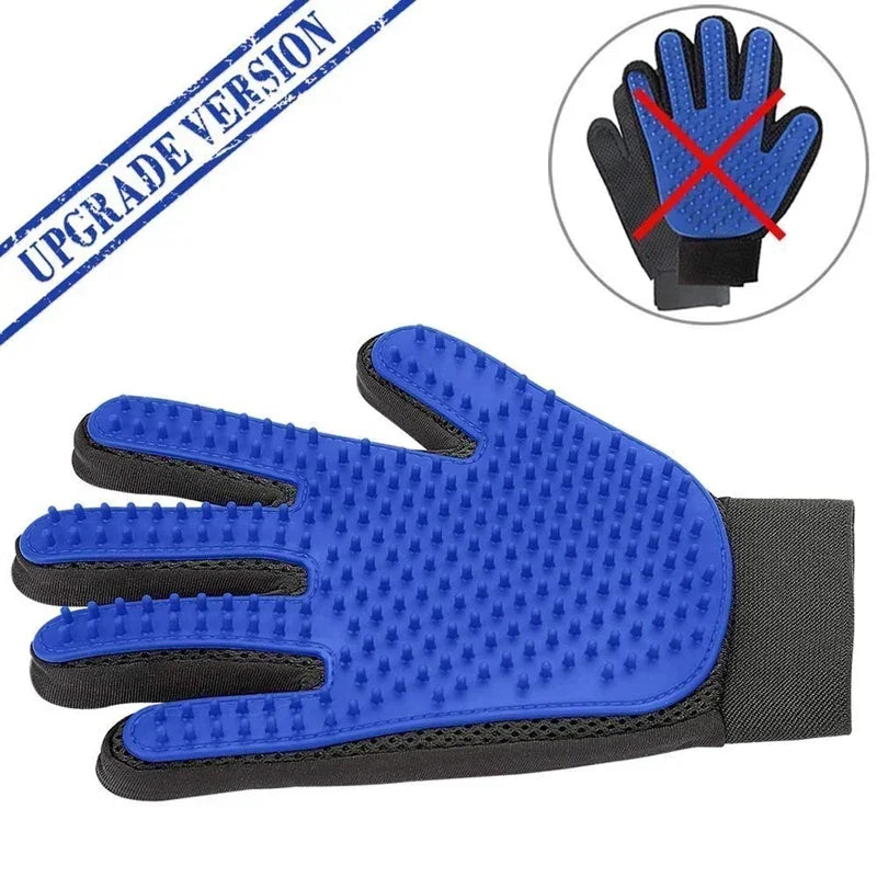 🇫🇷 Gants de toilettage en silicone pour chats et chiens – Brosse & peigne pour retirer les poils, masser et laver vos animaux. 🇬🇧 Silicone pet grooming gloves for cats & dogs – Brush & comb to remove hair, massage & bathe your pets.