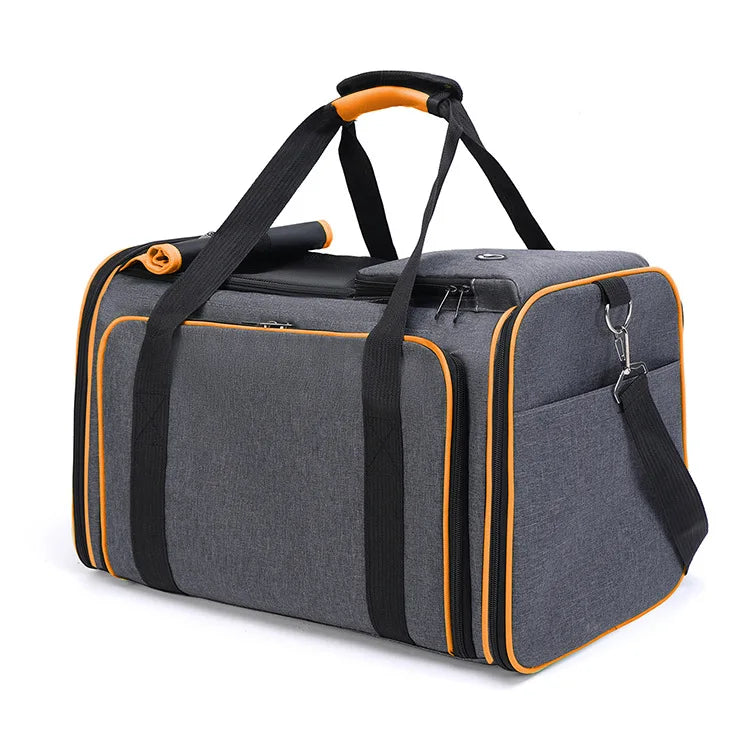 🇫🇷 Sac de transport extensible pour chats et petits chiens – Grande capacité, pliable, respirant, parfait en voiture ou à l’extérieur 🇬🇧 Foldable Expandable Pet Carrier – Large Capacity Cat & Dog Travel Bag, Breathable & Portable for Outdoor/Car Use