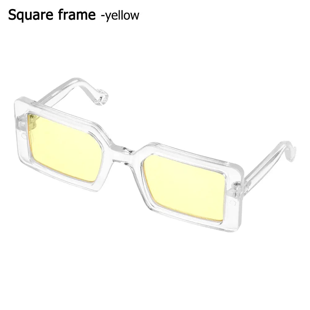 🇫🇷 Lunettes pour animaux – Accessoire photo amusant, lunettes carrées, rondes ou triangulaires pour chats & petits chiens | 🇬🇧 Pet Eyeglasses – Multicolor Square, Round & Triangle Glasses for Cats & Dogs Photo Props