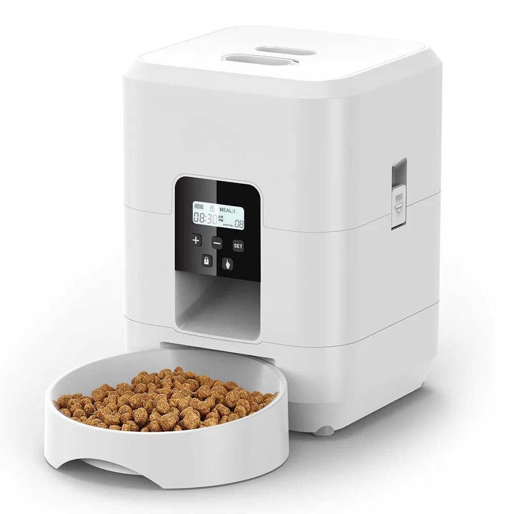 🇫🇷 🍽️ Nourriture programmée et lente – évite les excès ⏱️ Contrôle du temps – pour chiens et chats 🇬🇧 🍽️ Timed & slow feeding – avoids overeating ⏱️ Time control – for cats & dogs
