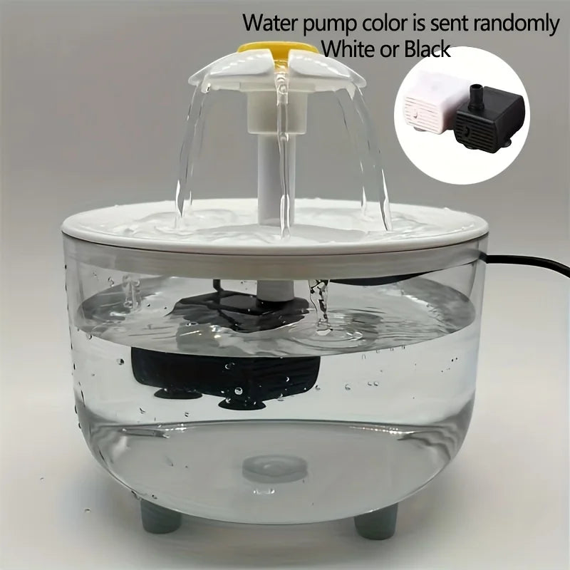 🇫🇷 Fontaine à eau électrique USB 1L pour chat – Distributeur automatique silencieux avec filtre, idéal pour chats et petits animaux. 🇬🇧 USB Electric 1L Pet Water Fountain – Silent automatic drinking dispenser with filter for cats.