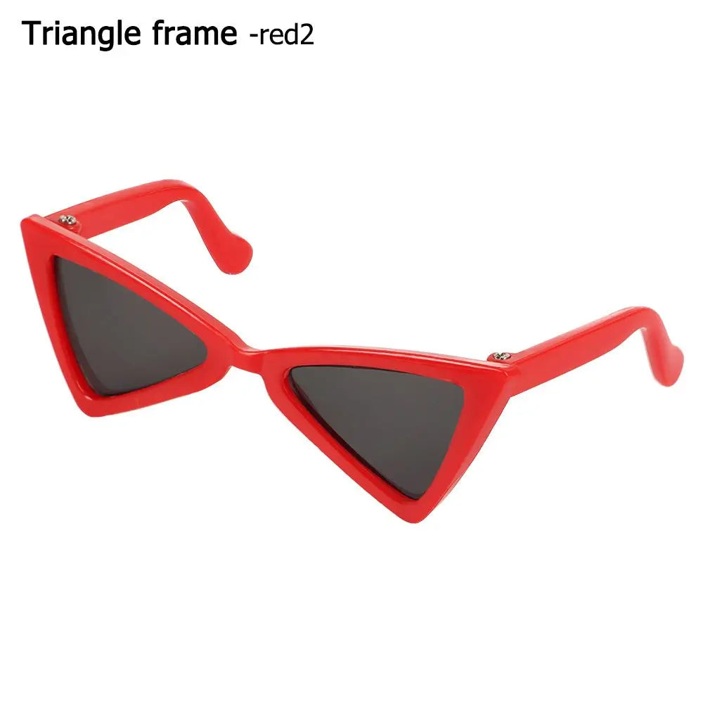 🇫🇷 Lunettes pour animaux – Accessoire photo amusant, lunettes carrées, rondes ou triangulaires pour chats & petits chiens | 🇬🇧 Pet Eyeglasses – Multicolor Square, Round & Triangle Glasses for Cats & Dogs Photo Props
