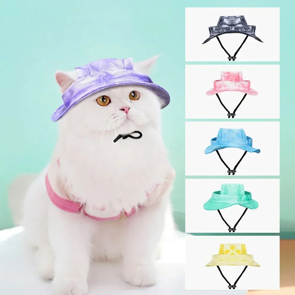 🇫🇷 Chapeau Cowboy pour Chat & Petit Chien – Accessoire de fête avec trous pour oreilles, déguisement mignon pour anniversaire & cosplay | 🇬🇧 Cat Cowboy Hat for Small Dogs & Cats – Cute Party Costume with Ear Holes