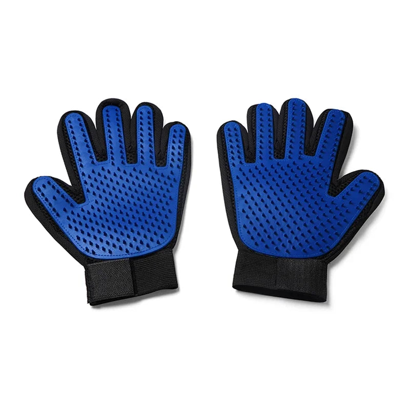 🇫🇷 Gants de toilettage en silicone pour chats et chiens – Brosse & peigne pour retirer les poils, masser et laver vos animaux. 🇬🇧 Silicone pet grooming gloves for cats & dogs – Brush & comb to remove hair, massage & bathe your pets.