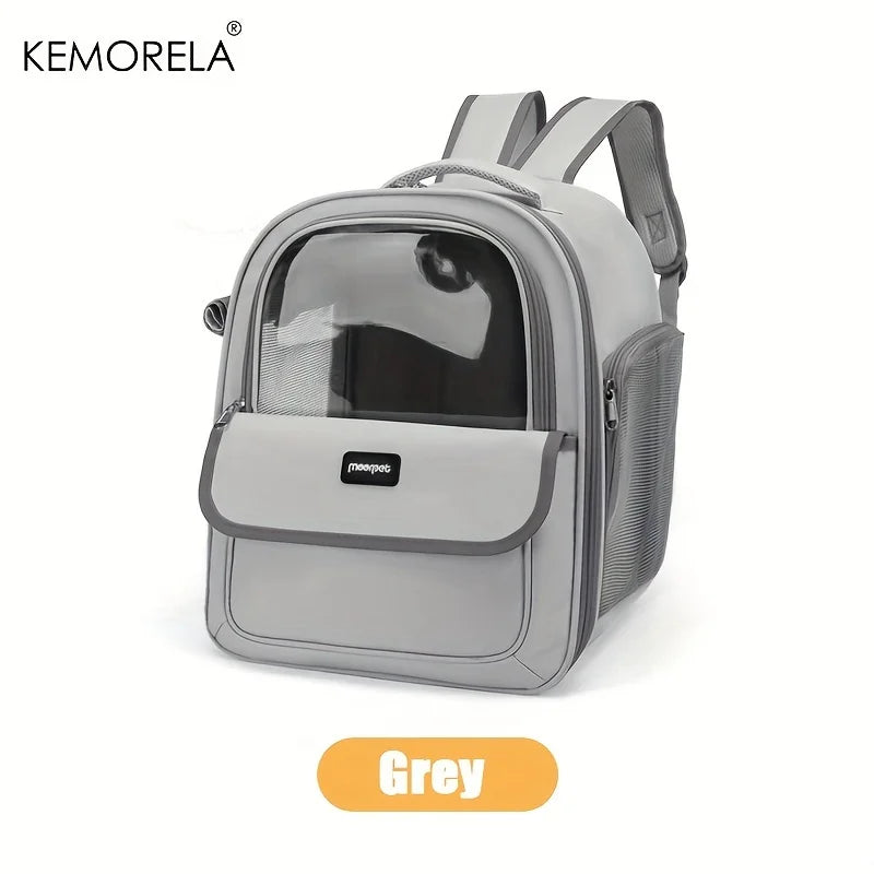 🇫🇷 Sac à dos transparent pour animaux – Capsule rigide respirante pour chats et petits chiens, idéal pour les sorties et voyages 🇬🇧 Transparent Pet Backpack – Breathable Capsule Carrier for Cats & Small Dogs, Perfect for Outdoor Travel
