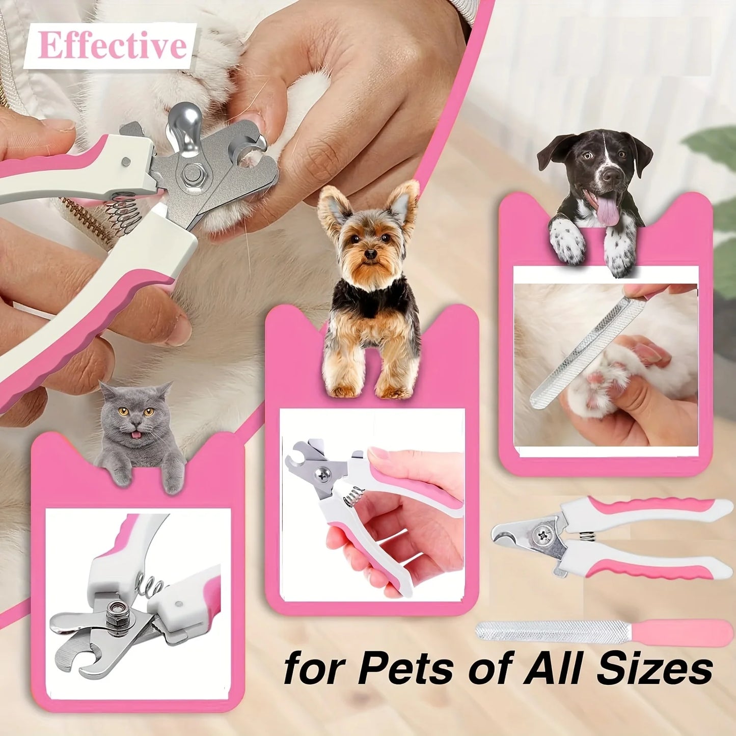 🇫🇷 Coupe-griffes pro en acier inoxydable pour chiens et chats – Pratique, précis et ergonomique pour un toilettage facile. 🇬🇧 Pro stainless steel nail clipper for dogs & cats – Convenient, precise & ergonomic for easy grooming.