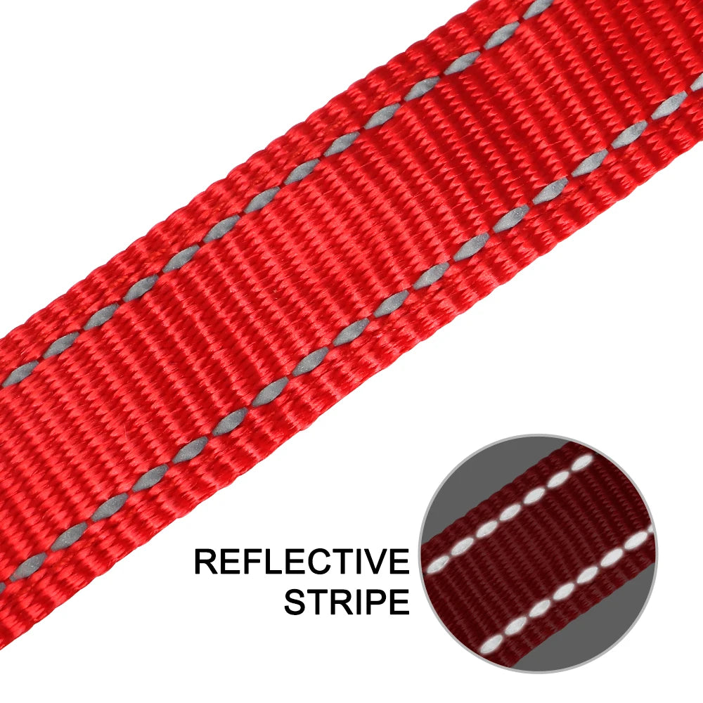 🇫🇷 Collier pour chien réfléchissant et personnalisé – Nylon gravé avec ID, rembourré et réglable pour petits, moyens et grands chiens 🇬🇧 Reflective Personalized Dog Collar – Engraved ID Nylon, Soft Padded & Adjustable for Small, Medium & Large Dogs
