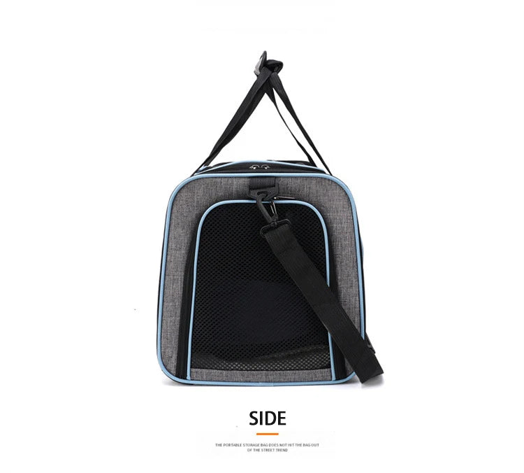 🇫🇷 Sac de transport pliable pour chats et petits chiens – Extensible, respirant, léger, avec filets aérés pour sorties et voyages 🇬🇧 Foldable Pet Carrier for Cats & Small Dogs – Expandable, Breathable Mesh Travel Bag for Outdoor &