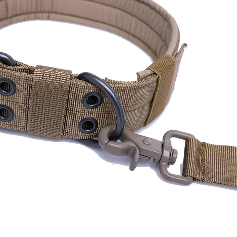 🇫🇷 Collier pour chien réglable – Nylon tactique réfléchissant, solide et idéal pour l’entraînement des grands chiens 🇬🇧 Adjustable Dog Collar – Reflective tactical nylon, strong and ideal for training large dogs