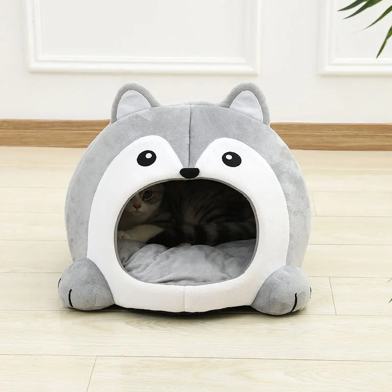 🇫🇷 Lit pour chat ultra doux – Panier maison cosy, coussin canapé, tente ou grotte pour chaton ou petit chien 🇬🇧 Ultra Soft Cat Bed – Cozy Basket, House, Sofa Cushion or Tent Cave for Kittens & Small Dogs