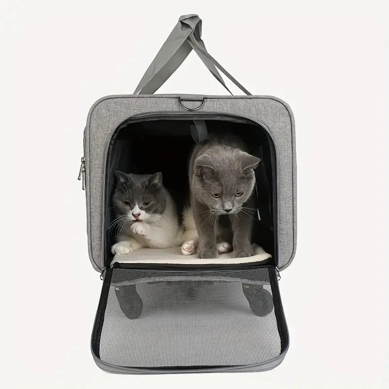 🇫🇷 Chariot de transport XXL pour animaux – Sac trolley pliable et détachable pour chien ou chat, idéal pour les voyages 🇬🇧 Extra Large Pet Trolley – Foldable & Detachable Travel Carrier for Dogs & Cats