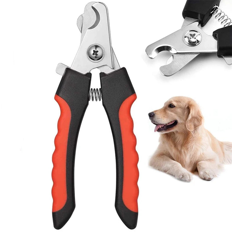🇫🇷 Coupe-griffes pro avec butée de sécurité – Acier inoxydable – Pour chats et chiens, soin des griffes et toilettage. 🇬🇧 Pro nail clipper with safety guard – Stainless steel – For cats & dogs, claw care and grooming.