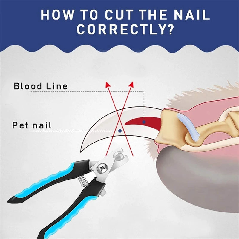 🇫🇷 Coupe-griffes pro avec butée de sécurité – Acier inoxydable – Pour chats et chiens, soin des griffes et toilettage. 🇬🇧 Pro nail clipper with safety guard – Stainless steel – For cats & dogs, claw care and grooming.