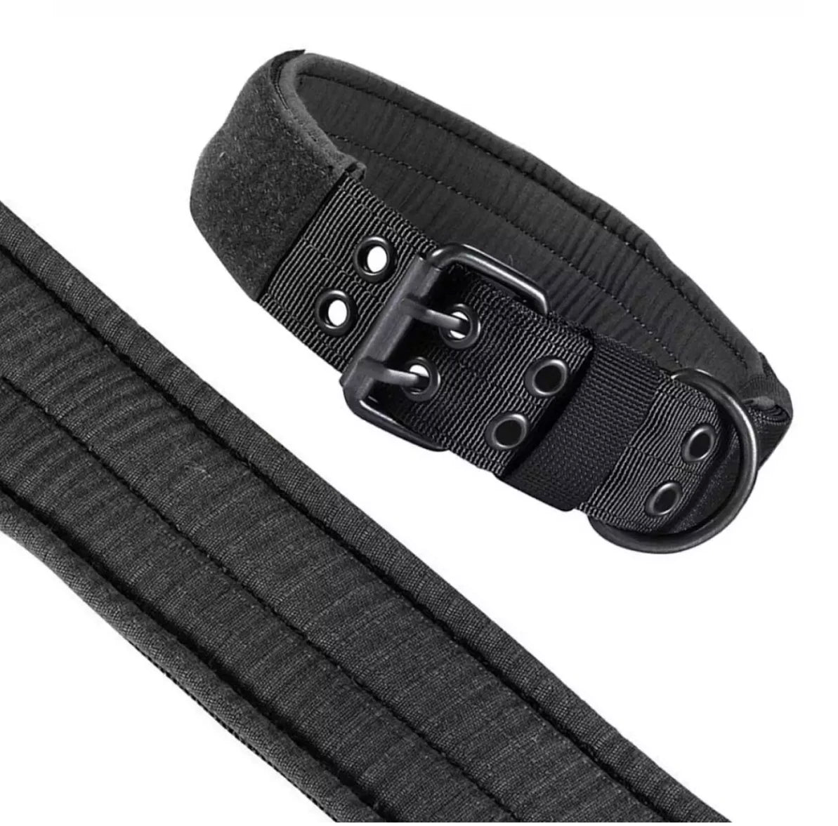 🇫🇷 Collier pour chien réglable – Nylon tactique réfléchissant, solide et idéal pour l’entraînement des grands chiens  🇬🇧 Adjustable Dog Collar – Reflective tactical nylon, strong and ideal for training large dogs