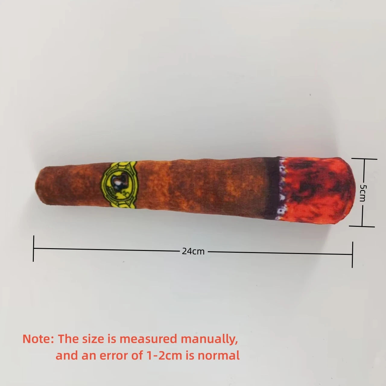 🇫🇷 Jouet cigare interactif pour chien – Peluche résistante avec couineur, idéal petits chiens, mâchage et jeu prolongé. 🇬🇧 Interactive cigar dog toy – Durable squeaky plush for small dogs, perfect for chewing and long play sessions.