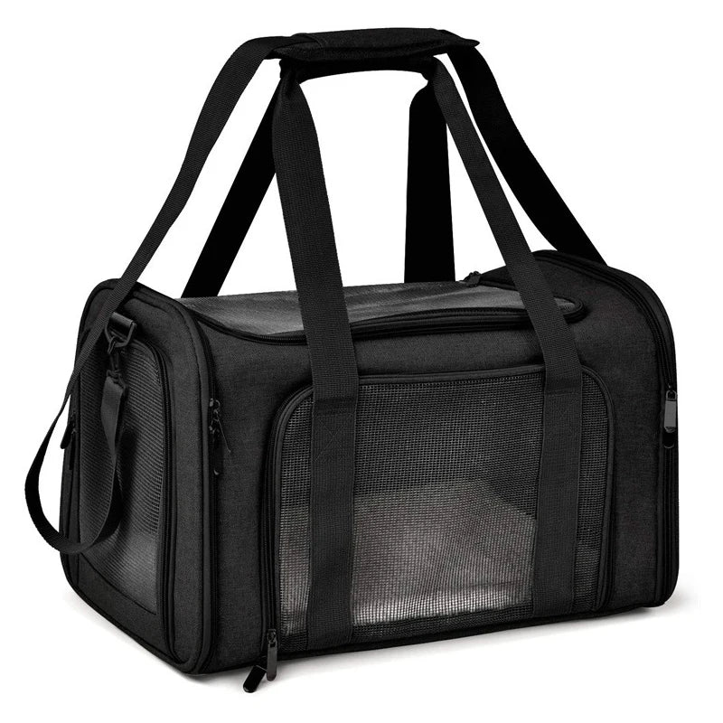🇫🇷 Sac de transport souple pliable pour chats et petits chiens – Confortable, résistant, idéal pour les déplacements 🇬🇧 Foldable Soft Pet Carrier for Cats & Small Dogs – Comfortable & Durable for Travel