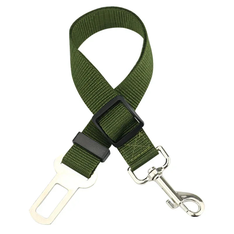 🇫🇷 Ceinture de sécurité réglable pour chien et chat – Harnais auto avec clip universel pour voiture, maintien sûr et confortable. 🇬🇧 Adjustable dog & cat car seat belt – Universal clip harness for safe & comfy travel.