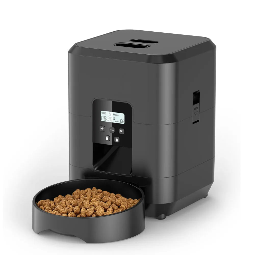 🇫🇷 🍽️ Nourriture programmée et lente – évite les excès ⏱️ Contrôle du temps – pour chiens et chats 🇬🇧 🍽️ Timed & slow feeding – avoids overeating ⏱️ Time control – for cats & dogs