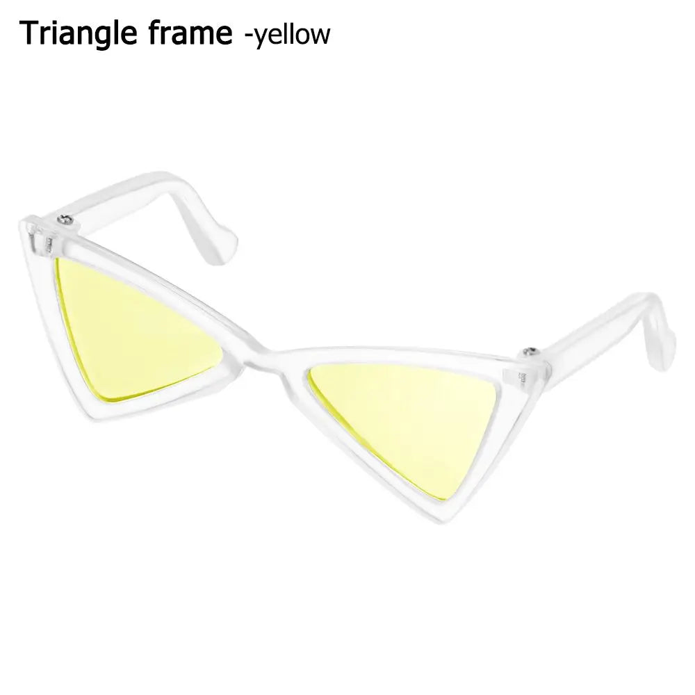 🇫🇷 Lunettes pour animaux – Accessoire photo amusant, lunettes carrées, rondes ou triangulaires pour chats & petits chiens | 🇬🇧 Pet Eyeglasses – Multicolor Square, Round & Triangle Glasses for Cats & Dogs Photo Props