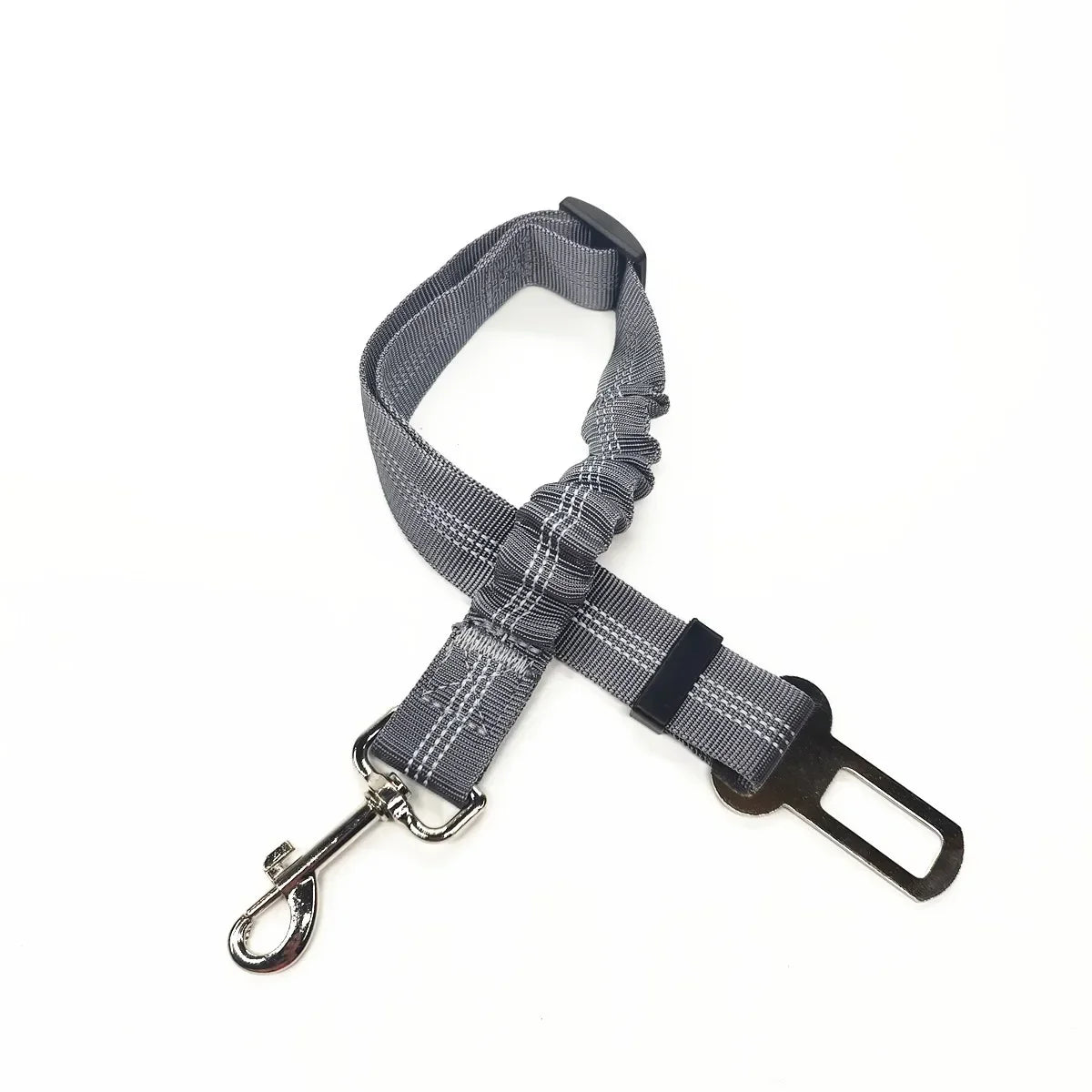 🇫🇷 Ceinture de sécurité réglable pour chien et chat – Harnais auto avec clip universel pour voiture, maintien sûr et confortable. 🇬🇧 Adjustable dog & cat car seat belt – Universal clip harness for safe & comfy travel.