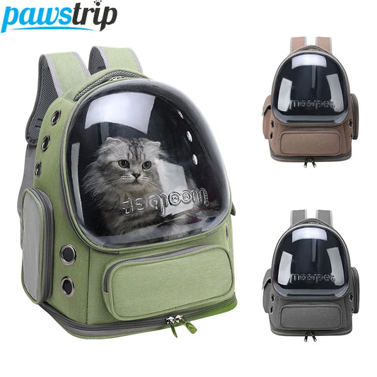 🇫🇷 Sac à dos transparent pour chat – Transporteur respirant pour chats et petits chiens, idéal pour voyages et sorties  🇬🇧 Transparent Cat Carrier Backpack – Breathable travel bag for cats & small dogs, perfect for outdoor trips
