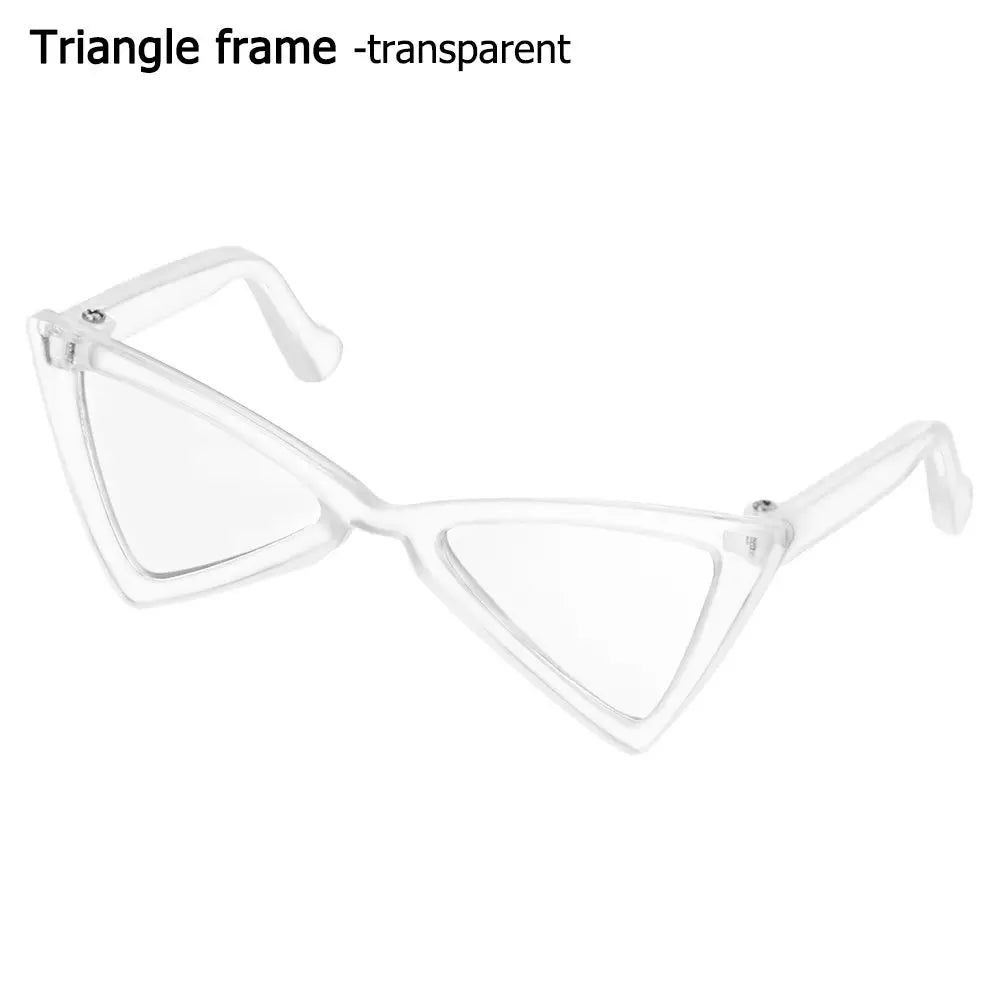 🇫🇷 Lunettes pour animaux – Accessoire photo amusant, lunettes carrées, rondes ou triangulaires pour chats & petits chiens | 🇬🇧 Pet Eyeglasses – Multicolor Square, Round & Triangle Glasses for Cats & Dogs Photo Props