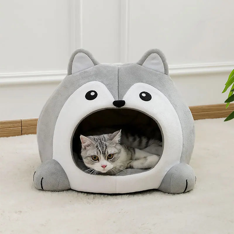 🇫🇷 Lit pour chat ultra doux – Panier maison cosy, coussin canapé, tente ou grotte pour chaton ou petit chien 🇬🇧 Ultra Soft Cat Bed – Cozy Basket, House, Sofa Cushion or Tent Cave for Kittens & Small Dogs