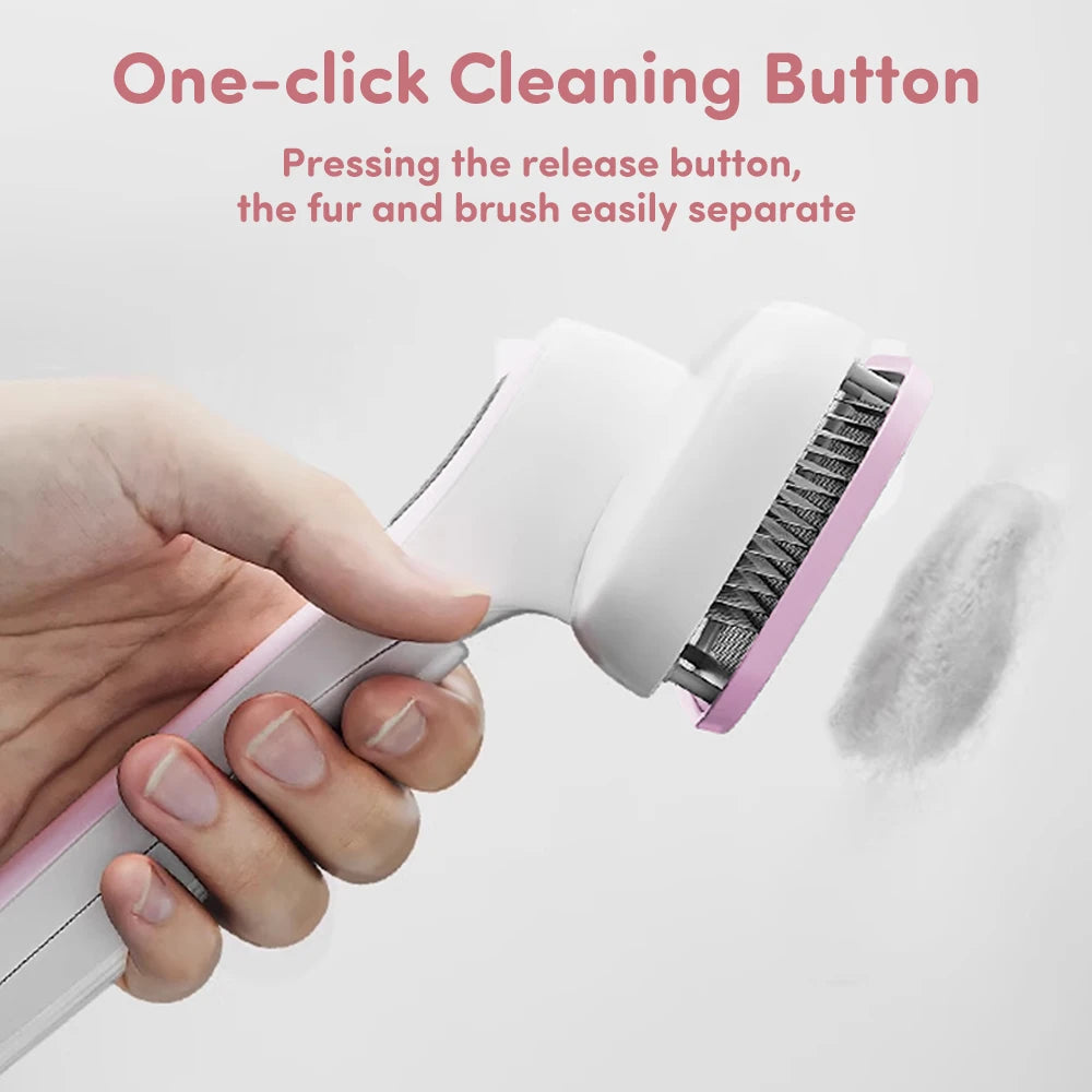 🇫🇷 Peigne anti-perte de poils pour chats et chiens – Dents douces à bouts ronds pour éviter les griffures – Outil de toilettage efficace. 🇬🇧 Cat & dog hair removal comb – Soft round needle tips prevent scratching – Effective grooming tool.