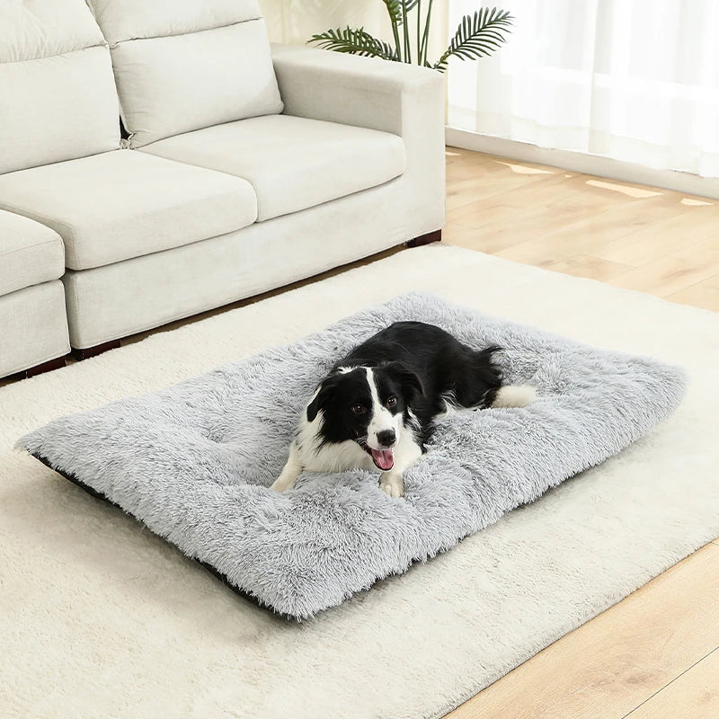 🇫🇷 Lit pour chien ultra doux – Maison en peluche longue, coussin confortable, panier ou canapé pour chiens, chats et petits animaux 🇬🇧 Soft Plush Dog Bed – Cozy House, Cushion or Sofa for Dogs, Cats & Small Pets, Ideal for Rest & Sleep