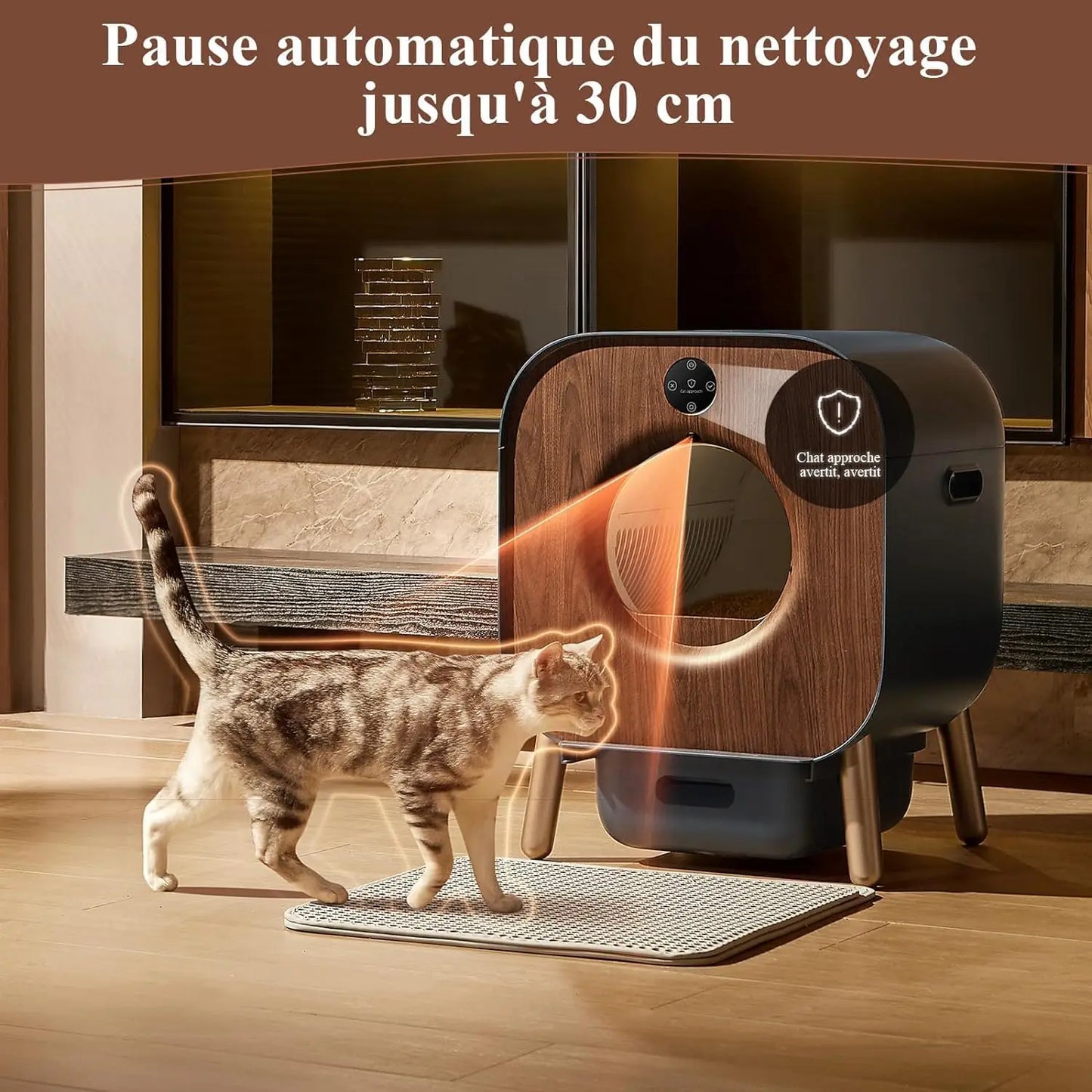 🇫🇷 PAWBBY P1 Bac à Litière Intelligent Autonettoyant – XXL, App Connectée, Certifié TÜV, Idéal pour Plusieurs Chats 🇬🇧 PAWBBY P1 Ultra Smart Self-Cleaning Litter Box – Extra Large, App Control, TÜV Certified, Multi-Cat Friendly
