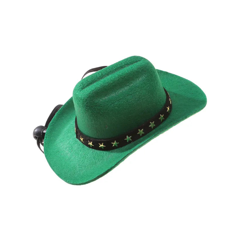 🇫🇷 Chapeau Cowboy pour chien & chat – Chapeau ajustable, accessoire déguisement & protection solaire pour petits et moyens animaux | 🇬🇧 Pet Cowboy Hat for Dogs & Cats – Adjustable Costume & Sun Hat for Small Medium Pets