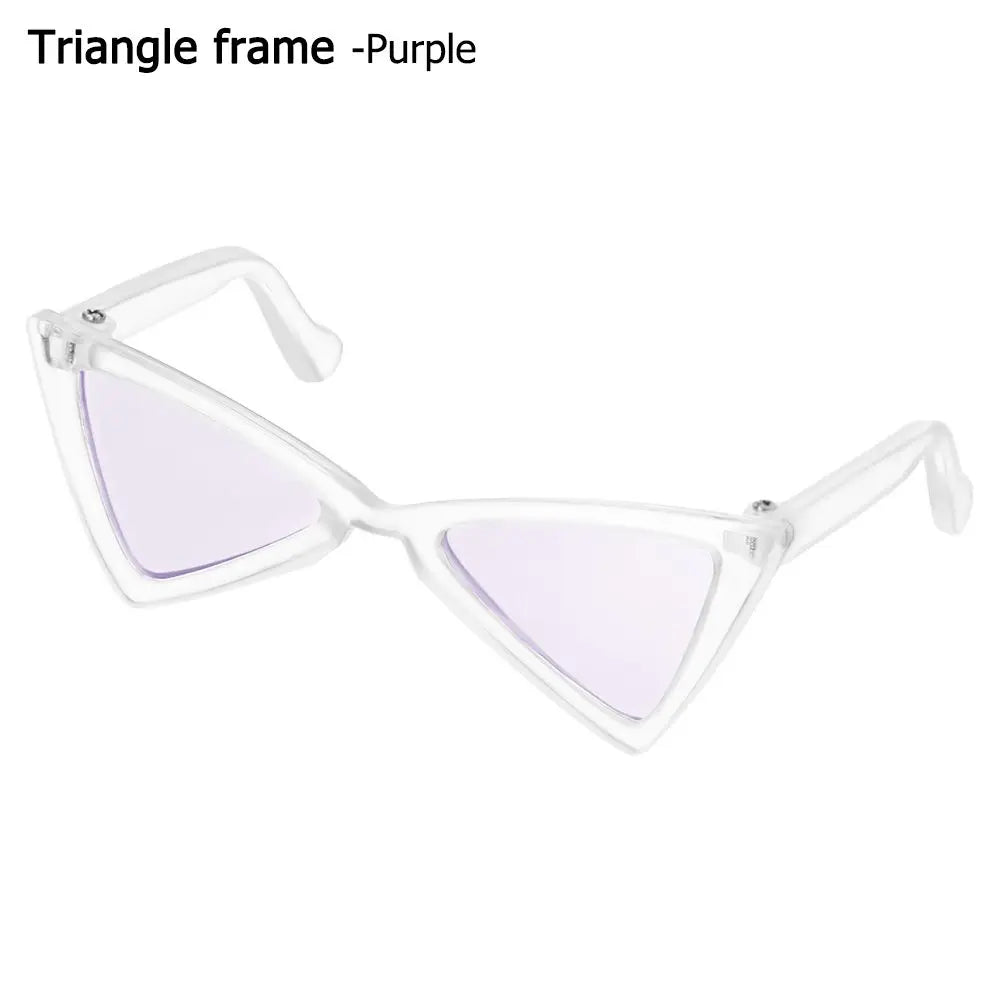 🇫🇷 Lunettes pour animaux – Accessoire photo amusant, lunettes carrées, rondes ou triangulaires pour chats & petits chiens | 🇬🇧 Pet Eyeglasses – Multicolor Square, Round & Triangle Glasses for Cats & Dogs Photo Props