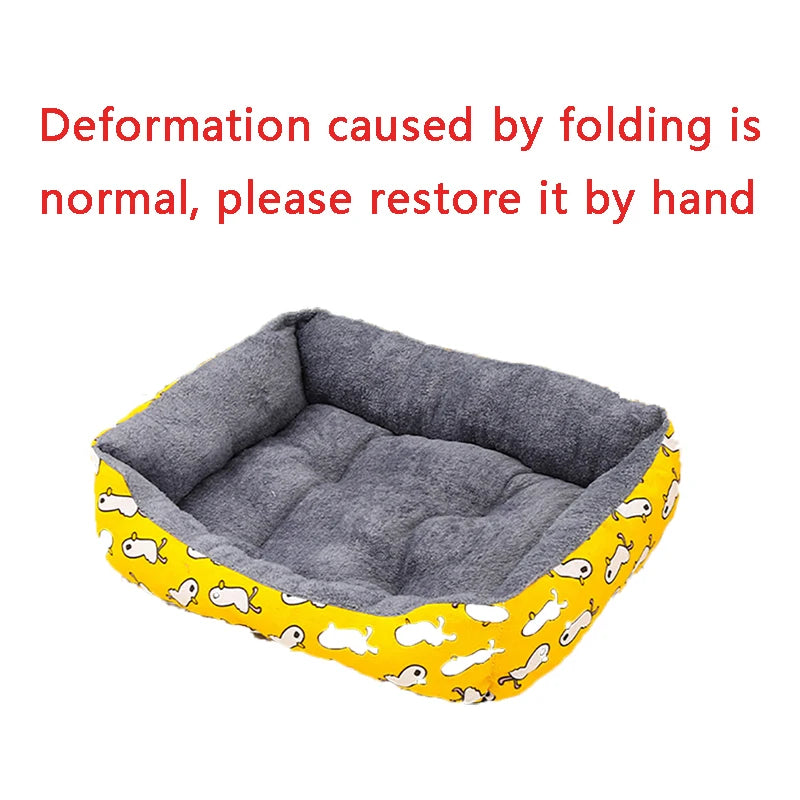 🇫🇷 Grand lit chaud pour chien et chat, canapé niche avec tapis épais respirant.  🇬🇧 Large warm dog & cat bed, sofa house with thick breathable mat.