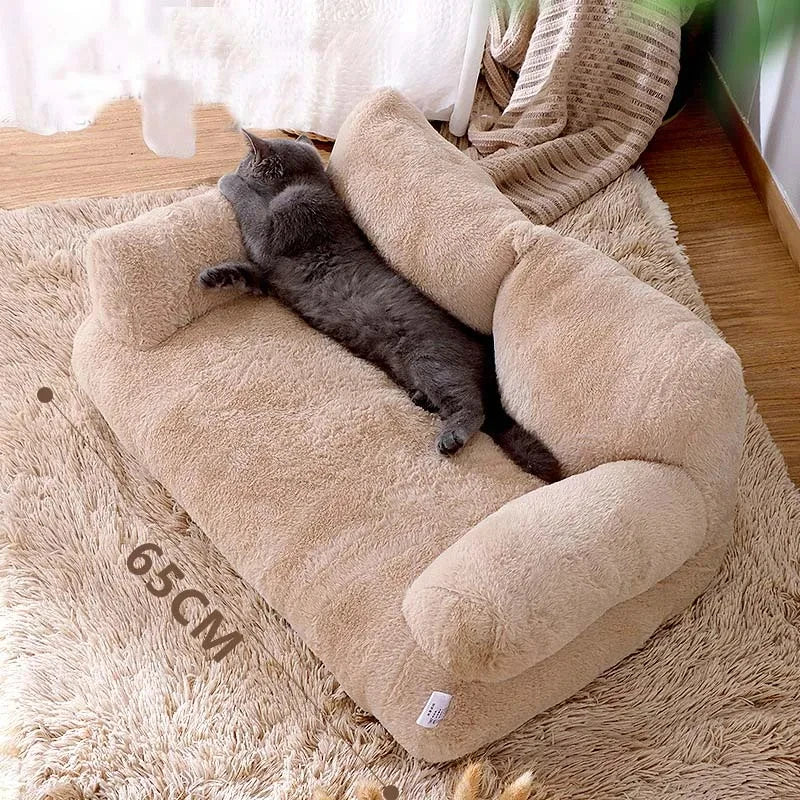 🇫🇷 Lit canapé de luxe pour chat – Nid d’hiver chaud et moelleux, en peluche confortable pour chiens et chats de petite à moyenne taille 🇬🇧 Luxury Cat Sofa Bed – Winter Warm Plush Nest for Small & Medium Cats and Dogs, Super Soft and Cozy