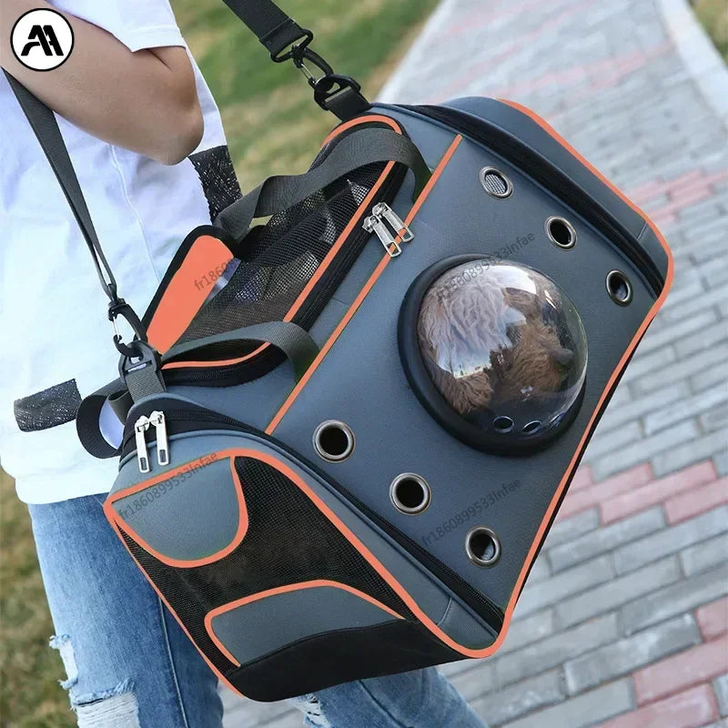 🇫🇷 Sac de transport pour chien et chat – Sac à main ou bandoulière, respirant et grande capacité pour petits animaux  🇬🇧 Dog & Cat Carrier Bag – Breathable crossbody or handbag with large capacity for small pets