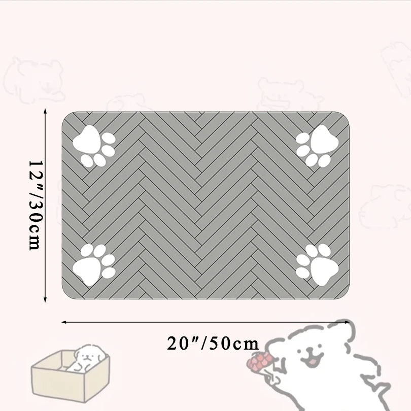 🇫🇷 Tapis d’alimentation imperméable pour chiens et chats – Séchage rapide, antidérapant, idéal sous gamelles  🇬🇧 Waterproof Pet Feeding Mat – Quick dry, non-slip placemat for dog & cat food and water bowls