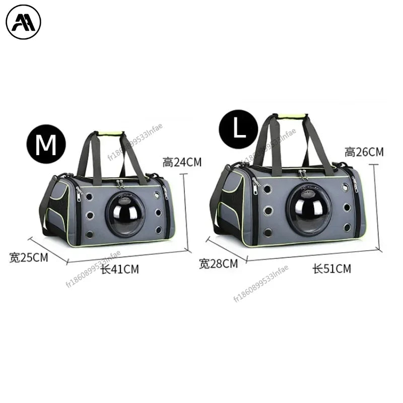 🇫🇷 Sac de transport pour chien et chat – Sac à main ou bandoulière, respirant et grande capacité pour petits animaux  🇬🇧 Dog & Cat Carrier Bag – Breathable crossbody or handbag with large capacity for small pets
