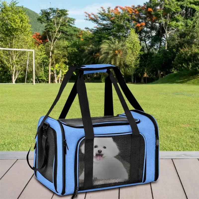 🇫🇷 Sac de transport souple pliable pour chats et petits chiens – Confortable, résistant, idéal pour les déplacements 🇬🇧 Foldable Soft Pet Carrier for Cats & Small Dogs – Comfortable & Durable for Travel