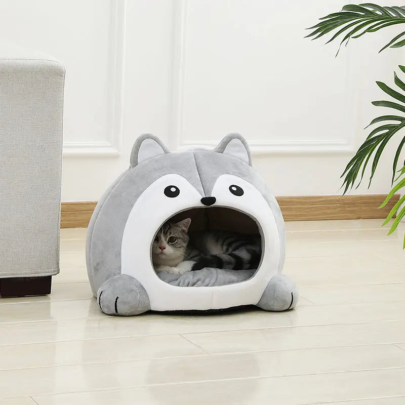 🇫🇷 Lit pour chat ultra doux – Panier maison cosy, coussin canapé, tente ou grotte pour chaton ou petit chien 🇬🇧 Ultra Soft Cat Bed – Cozy Basket, House, Sofa Cushion or Tent Cave for Kittens & Small Dogs