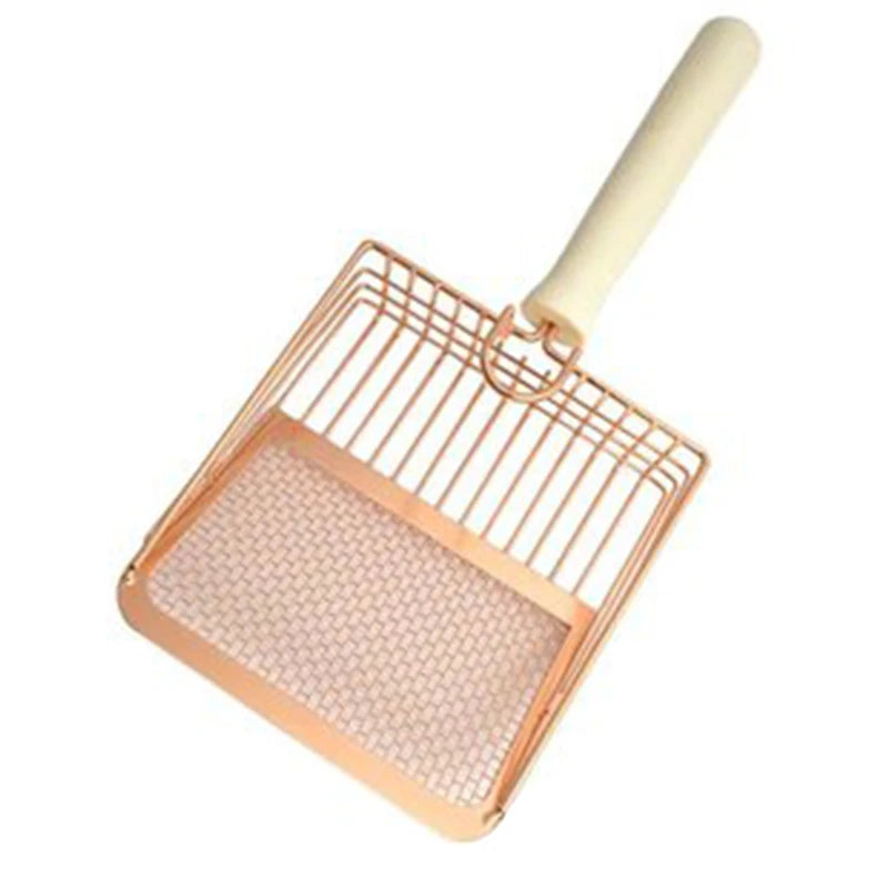🇫🇷 Pelle à Litière Universelle en Acier Inoxydable avec Poignée – Tamis Fin & Pratique pour Nettoyage Facile | 🇬🇧 Universal Stainless Steel Cat Litter Scoop with Handle – Fine Mesh & Convenient Cleaning Tool
